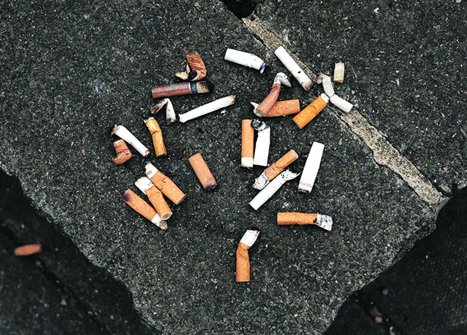A guerra declarada contra as pontas de cigarro
