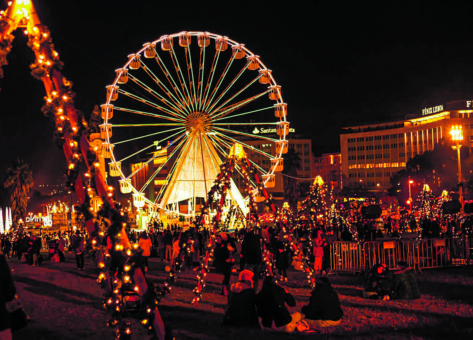 Luzes de Natal, negócios em alta