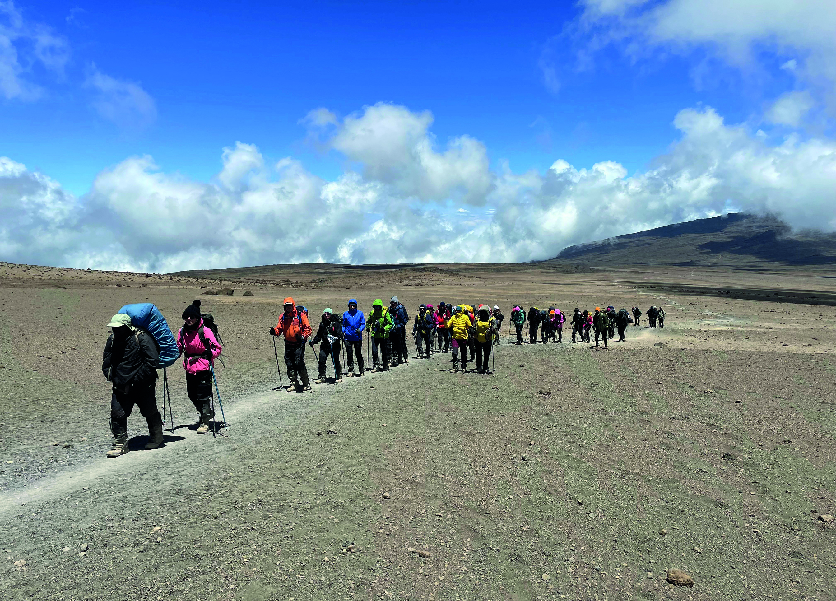 Sempre a subir  até ao topo do Kilimanjaro