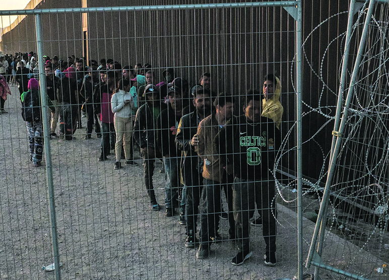 A malha aperta na fronteira