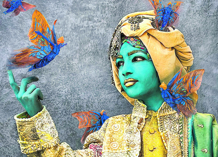 Da &Iacute;ndia com amor nas asas de borboletas