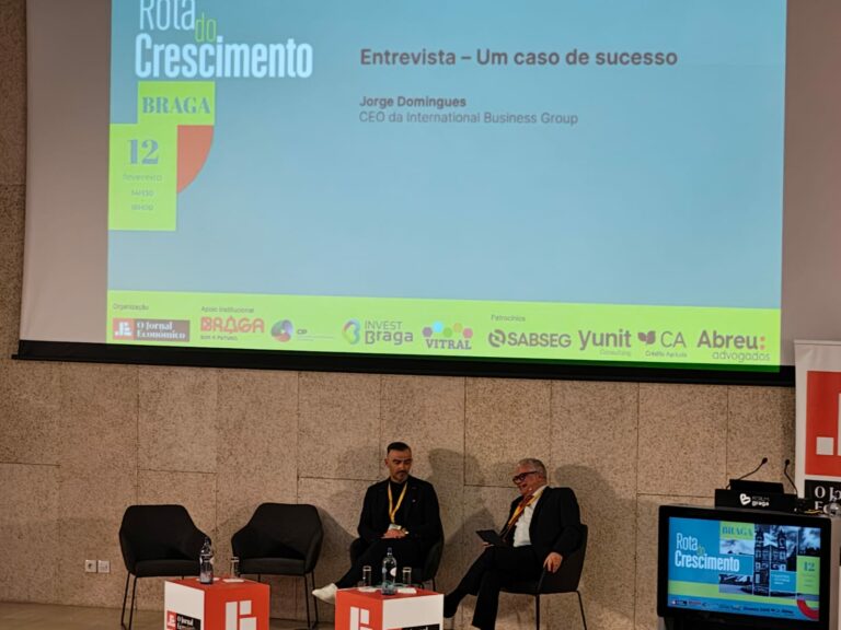 Jorge Rodrigues, CEO do grupo IBG: "sucesso é coragem, atrevimento e empreendedorismo"