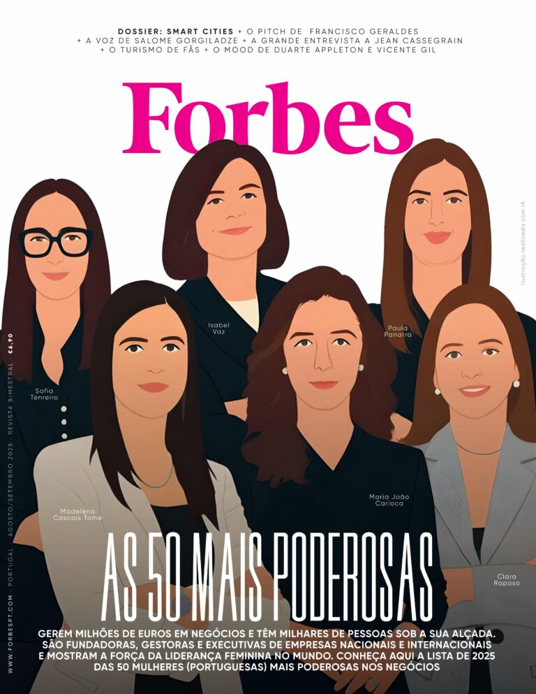 Forbes lança primeira capa com inteligência artificial para apresentar ranking das 50 mulheres mais poderosas nos negócios em Portugal